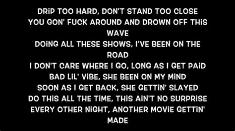 drip to hard lyrics